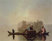 George Caleb Bingham fur traders descending the missouri Sweden oil painting artist